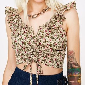 Tea For Two Crop Top